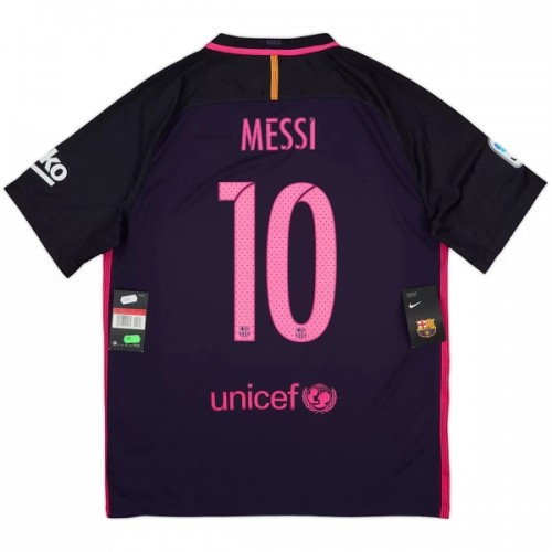 Original Fußballtrikot Barcelona Messi 10 2016-17 Auswärtstrikot Retro Für Herren Original Fußballtrikot Barcelona Messi 10 2016-17 Auswärtstrikot Retro Für Herren