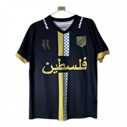 Original Fußballtrikot FC Palestina 2025-26 Schwarze Für Herren Original Fußballtrikot FC Palestina 2025-26 Schwarze Für Herren