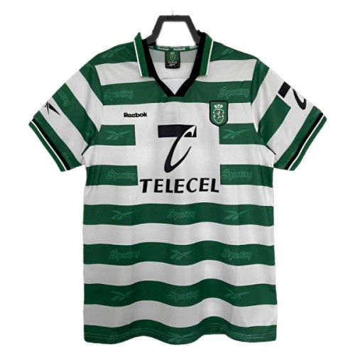 Original Fußballtrikot Sporting Lissabon 1999-2000 Heimtrikot Für Herren Original Fußballtrikot Sporting Lissabon 1999-2000 Heimtrikot Für Herren
