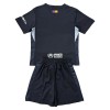 Original Trikotsatz FC Barcelona Torwart 2025-26 Schwarze Für Kinder