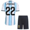 Original Trikotsatz Argentinien Lautaro Martinez 22 Heimtrikot WM 2026 Für Kinder
