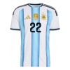 Original Trikotsatz Argentinien Lautaro Martinez 22 Heimtrikot WM 2026 Für Kinder