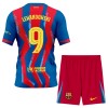 Original Trikotsatz FC Barcelona Lewandowski 9 4.trikot 2025-26 Für Kinder