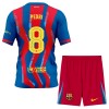 Original Trikotsatz FC Barcelona Pedri 8 4.trikot 2025-26 Für Kinder