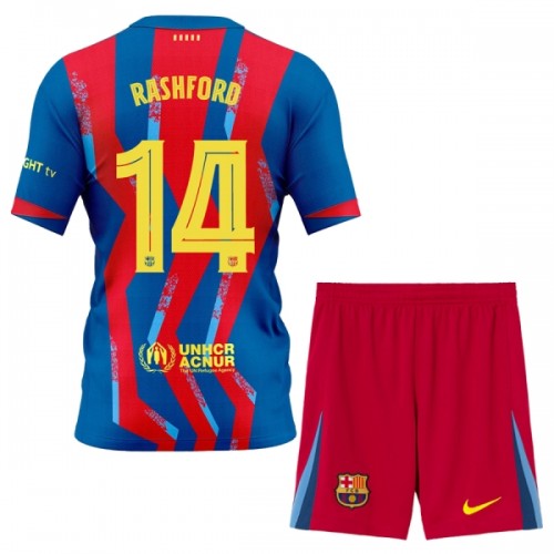 Original Trikotsatz FC Barcelona Rashford 14 4.trikot 2025-26 Für Kinder Original Trikotsatz FC Barcelona Rashford 14 4.trikot 2025-26 Für Kinder