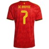 Original Fußballtrikot Belgien De Bruyne 7 Heimtrikot WM 2026 Für Herren