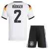 Original Trikotsatz Deutschland Rudiger 2 Heimtrikot WM 2026 Für Kinder