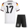 Original Trikotsatz Deutschland Wirtz 17 Heimtrikot WM 2026 Für Kinder