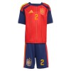 Original Trikotsatz Spanien Carvajal 2 Heimtrikot WM 2026 Für Kinder