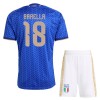 Original Trikotsatz Italien Barella 18 Heimtrikot WM 2026 Für Kinder