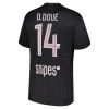 Original Fußballtrikot Paris Saint-Germain D. Doue 14 4.trikot Jordan 2025-26 Für Herren