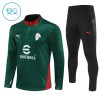 AC Mailand Training Sweatshirts Quarter-zip 2025-26 Grüne Für Kinder