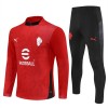 AC Mailand Training Sweatshirts Quarter-zip 2025-26 Rote Für Herren