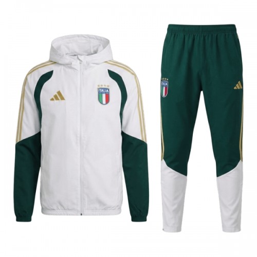 Italien Hooded Trainingsjacke 2026-27 Weiße Für Herren Italien Hooded Trainingsjacke 2026-27 Weiße Für Herren