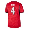 Original Trikotsatz England Rice 4 Auswärtstrikot WM 2026 Für Kinder