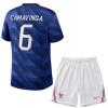 Original Trikotsatz Frankreich Camavinga 6 Heimtrikot WM 2026 Für Kinder