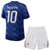 Original Trikotsatz Frankreich Mbappé 10 Heimtrikot WM 2026 Für Kinder