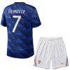 Original Trikotsatz Frankreich O. Dembele 7 Heimtrikot WM 2026 Für Kinder