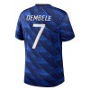 Original Trikotsatz Frankreich O. Dembele 7 Heimtrikot WM 2026 Für Kinder