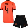 Original Trikotsatz Niederlande Virgil 4 Heimtrikot WM 2026 Für Kinder