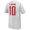 Original Fußballtrikot Kanada J. David 10 Ausweichtrikot WM 2026 Für Herren