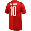 Original Fußballtrikot Kanada J. David 10 Heimtrikot WM 2026 Für Herren