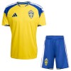 Original Trikotsatz Schweden Heimtrikot WM 2026 Für Kinder