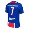 Original Trikotsatz Paris Saint-Germain Kvaratskhelia 7 Heimtrikot 2026-27 Für Kinder