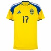 Original Fußballtrikot Schweden Gyokeres 17 Heimtrikot WM 2026 Für Herren