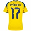 Original Fußballtrikot Schweden Gyokeres 17 Heimtrikot WM 2026 Für Herren