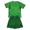 Original Trikotsatz Brasilien Torwart Heimtrikot WM 2026 Grüne Für Kinder