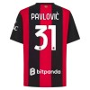 Original Fußballtrikot AC Mailand Pavlovic 31 Heimtrikot 2026-27 Für Herren