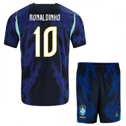 Original Trikotsatz Brasilien Ronaldinho 10 Auswärtstrikot WM 2026 Für Kinder Original Trikotsatz Brasilien Ronaldinho 10 Auswärtstrikot WM 2026 Für Kinder