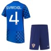 Original Trikotsatz Kroatien Gvardiol 4 Auswärtstrikot WM 2026 Für Kinder Original Trikotsatz Kroatien Gvardiol 4 Auswärtstrikot WM 2026 Für Kinder