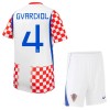Original Trikotsatz Kroatien Gvardiol 4 Heimtrikot WM 2026 Für Kinder Original Trikotsatz Kroatien Gvardiol 4 Heimtrikot WM 2026 Für Kinder