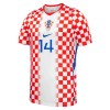 Original Trikotsatz Kroatien Perišić 14 Heimtrikot WM 2026 Für Kinder