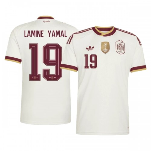 Original Fußballtrikot Spanien 2 Stars Lamine Yamal 19 Auswärtstrikot WM 2026 Für Herren Original Fußballtrikot Spanien 2 Stars Lamine Yamal 19 Auswärtstrikot WM 2026 Für Herren