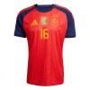 Original Fußballtrikot Spanien 2 Stars Rodrigo 16 Heimtrikot WM 2026 Für Herren