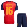 Original Trikotsatz Spanien 2 Stars Rodrigo 16 Heimtrikot WM 2026 Für Kinder Original Trikotsatz Spanien 2 Stars Rodrigo 16 Heimtrikot WM 2026 Für Kinder
