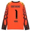 Original Fußballtrikot Borussia Dortmund Kobel 1 Orange Version Torwart Heimtrikot 2026-27 Langarm Für Herren