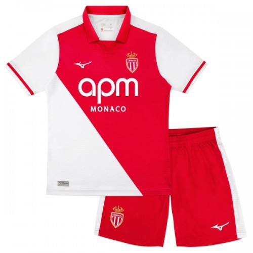 Original Trikotsatz AS Monaco Heimtrikot 2026-27 Für Kinder Original Trikotsatz AS Monaco Heimtrikot 2026-27 Für Kinder