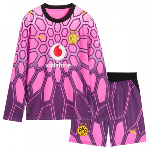 Original Trikotsatz Borussia Dortmund Auswärtstrikot Torwart 2026-27 Rosa Langarm Für Kinder Original Trikotsatz Borussia Dortmund Auswärtstrikot Torwart 2026-27 Rosa Langarm Für Kinder