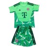 Original Trikotsatz FC Bayern München Torwart 2026-27 Grüne Für Kinder