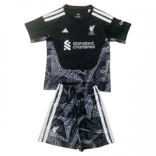 Original Trikotsatz Liverpool Torwart 2026-27 Schwarze Für Kinder Original Trikotsatz Liverpool Torwart 2026-27 Schwarze Für Kinder
