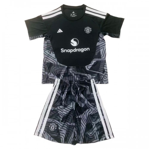 Original Trikotsatz Manchester United Torwart 2026-27 Schwarze Für Kinder Original Trikotsatz Manchester United Torwart 2026-27 Schwarze Für Kinder