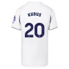 Original Trikotsatz Tottenham Hotspur Kudus 20 Heimtrikot 2026-27 Für Kinder
