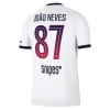 Original Fußballtrikot Paris Saint-Germain Joao Neves 87 Auswärtstrikot 2026-27 Für Herren