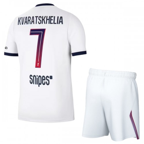 Original Trikotsatz Paris Saint-Germain Kvaratskhelia 7 Auswärtstrikot 2026-27 Für Kinder Original Trikotsatz Paris Saint-Germain Kvaratskhelia 7 Auswärtstrikot 2026-27 Für Kinder