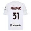 Original Fußballtrikot AC Mailand Pavlovic 31 Auswärtstrikot 2026-27 Für Herren Original Fußballtrikot AC Mailand Pavlovic 31 Auswärtstrikot 2026-27 Für Herren