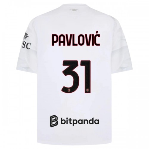 Original Fußballtrikot AC Mailand Pavlovic 31 Auswärtstrikot 2026-27 Für Herren Original Fußballtrikot AC Mailand Pavlovic 31 Auswärtstrikot 2026-27 Für Herren